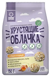 Завтрак АБСОЛЮТ НАТУРЕ Хрустящие облачка с медом и корицей 150г