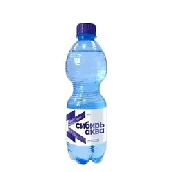 Вода СИБИРЬ АКВА газированная 0.5л