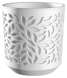 Кашпо ВМС Ливс белый 2.5л арт.КШ9569