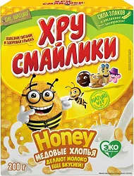 Хлопья ХРУСМАЙЛИКИ медовые карт/уп 200г