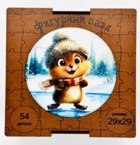 Пазл фигурный АПИЛКА Бобер арт.5