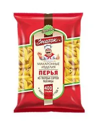 Мак.изделия ЗНАТОК Перья рифленые 400г